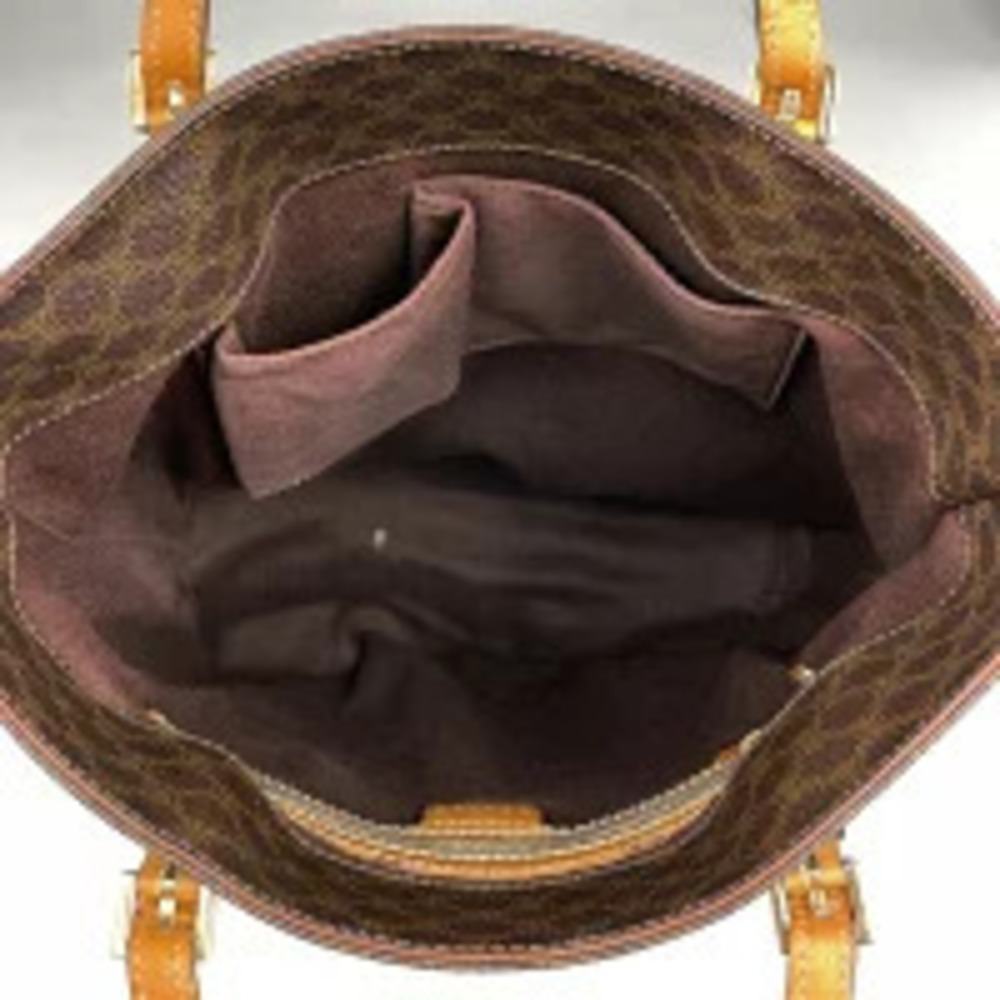 Celine Macadam tote bag shoulder handbag canvas brown - Picture 6 of 6